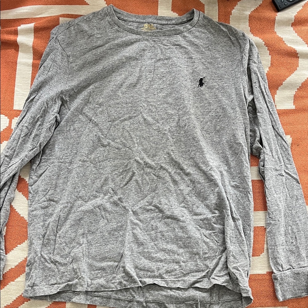Polo by Ralph Lauren Gray Long Sleeve Tee